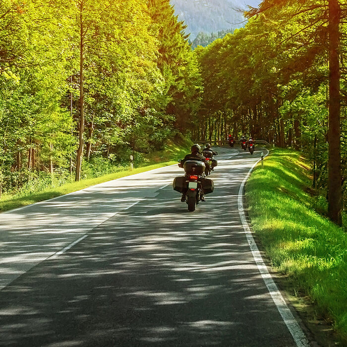 Motorradtouren in abwechslungsreicher Umgebung